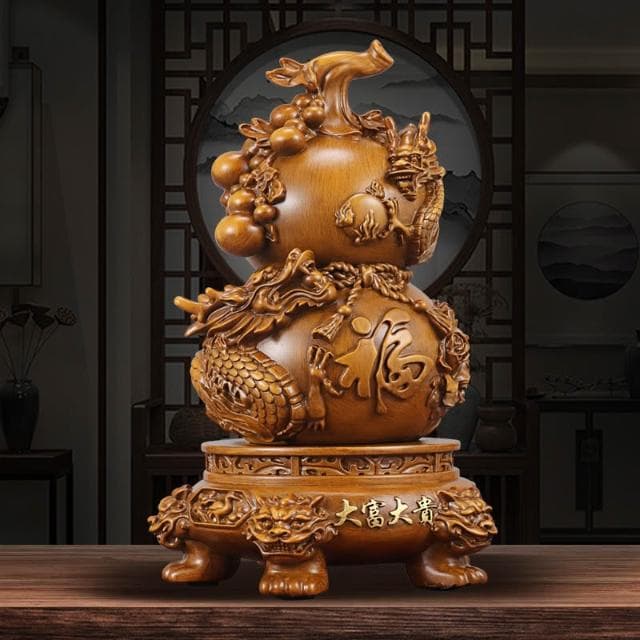擺件   龍葫蘆 雙龍戲珠擺飾 葫蘆 葫蘆擺件 開業送禮 開店送禮 入厝禮物 招財 旺宅客廳擺件 送禮 開業擺件 玄關酒櫃擺件