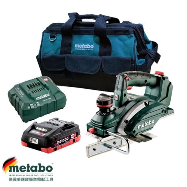 【metabo 美達寶】18V鋰電電刨機 HO 18 LTX 20-82 4.0HD單電版優惠套裝組合