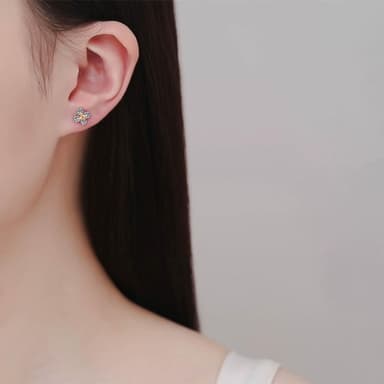 【A&R】莫桑鑽80分星星款耳環附精美禮盒(S925純銀 抗過敏 耳釘 情人節 生日 禮物)