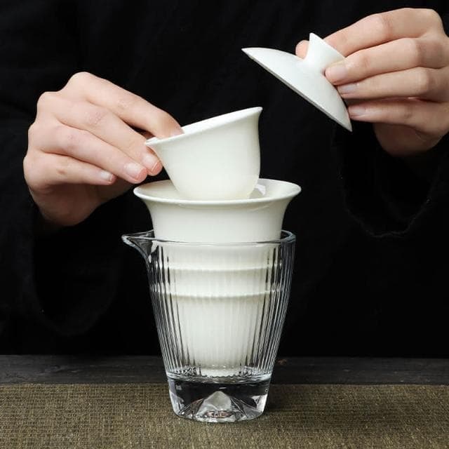 小慕Kogure 大全套旅行茶具戶外便攜式泡茶蓋碗套裝 旅行茶具組便攜收納 輕巧隨性 持握舒適 不易燙手