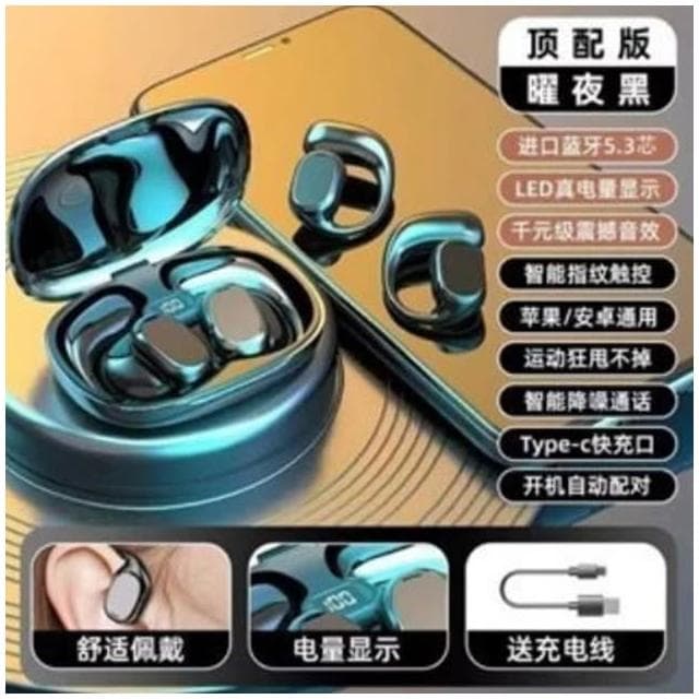 真骨傳導藍芽耳機 無線耳機 不傷耳耳機 掛耳式 運動耳機 降噪耳機 防水防汗 超長續航 蘋果安卓適用