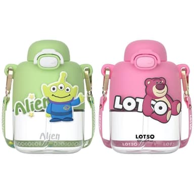【Disney 迪士尼】可可彈蓋水壺550ML (正版授權 三眼怪 草莓熊 熊抱哥 運動水壺 兒童水壺 隨身水壺 隨身杯 大容量水瓶 母嬰Tritan材質 送禮 生日禮物 交換禮物 聖誕禮物)