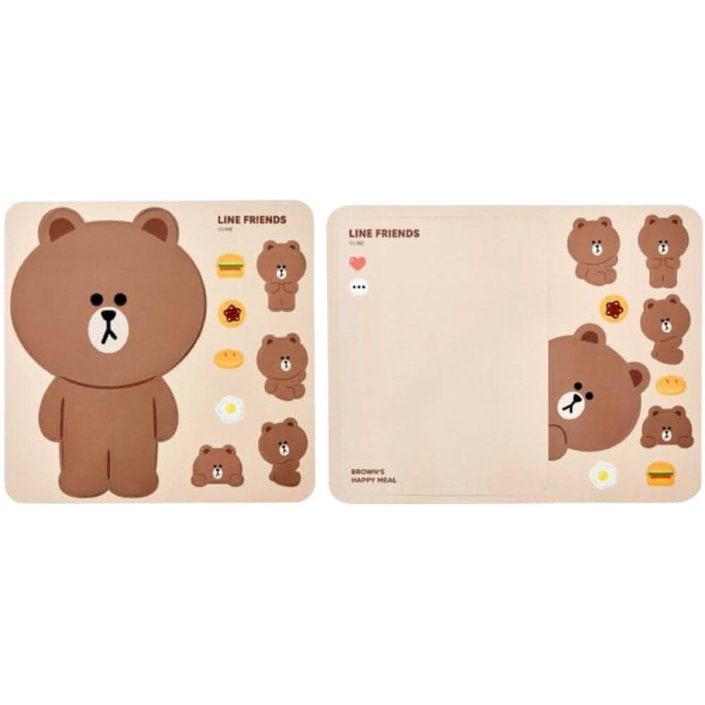 【LINE FRIENDS】LINE 冰箱貼 熊大 磁吸 留言板 創意 餐墊 白板 便利貼 可擦拭 磁貼 記事貼 冰箱貼留言 交換禮物 聖誕禮物