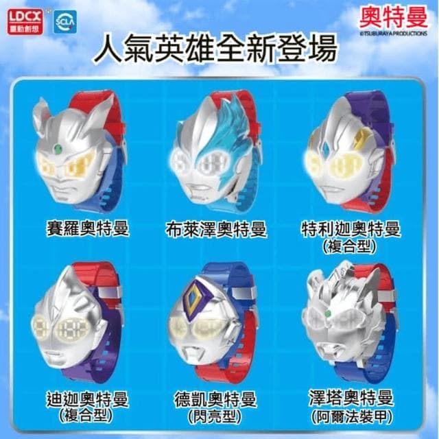 靈動創想 奧特曼 手錶 鹹蛋超人 Q變手錶 兒童版 女孩 小學生 生日 禮物 變形玩具 送禮 變形手錶 交換禮物 聖誕禮物