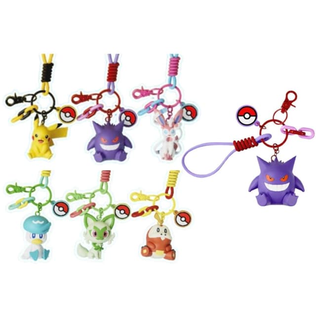 【POKEMON 精靈寶可夢】寶可夢 鑰匙扣 皮卡丘 掛飾 可愛 挂件 皮卡丘鑰匙圈 裝飾品 鑰匙圈 送禮 生日禮物 交換禮物 聖誕禮物 #99