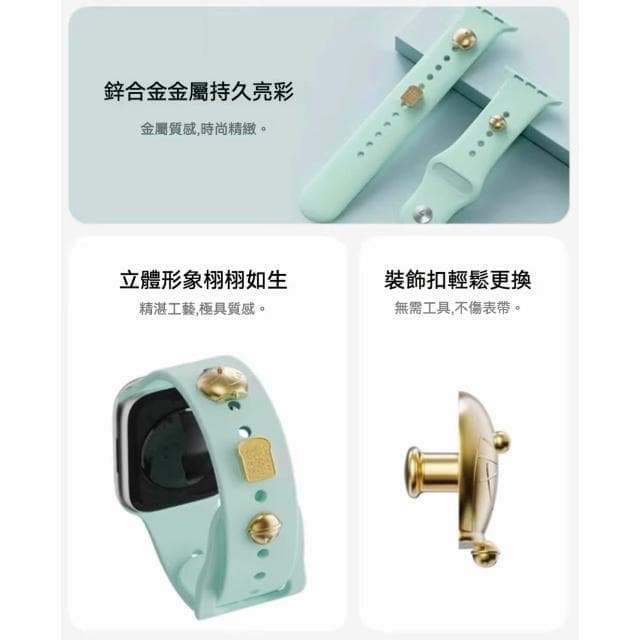 【Doraemon 哆啦A夢】哆啦A夢 錶扣 蘋果手錶 Apple Watch 徽章 配件 週邊 錶帶配件 送禮 生日禮物 交換禮物 聖誕禮物