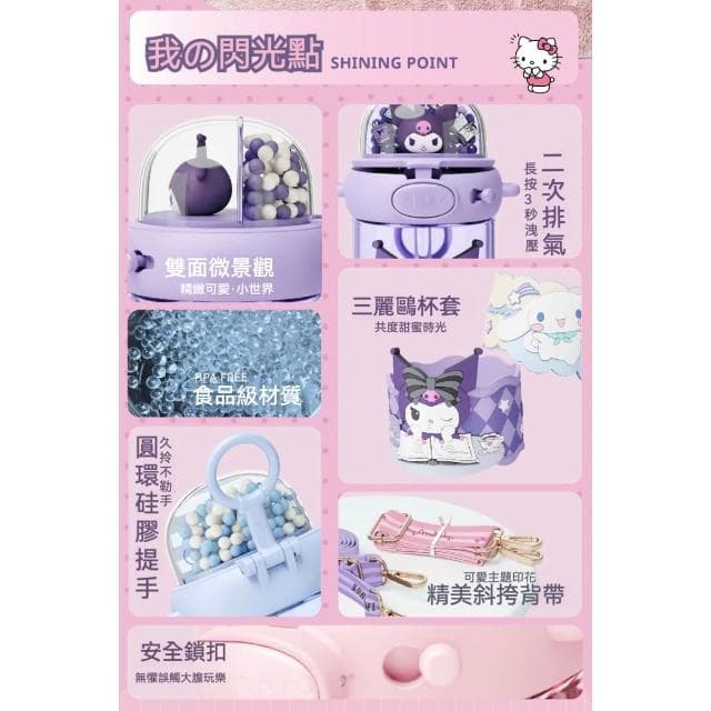 【SANRIO 三麗鷗】閃閃太空吸管杯 650ml ( 正版授權 運動水壺 兒童水壺 大容量水瓶 隨身水壺 隨身杯 母嬰PCT材質 Kitty 美樂蒂 大耳狗 庫洛米 水杯 茶杯 保溫 保溫杯 送禮 生日禮物 交換禮物 聖誕禮物)65#5