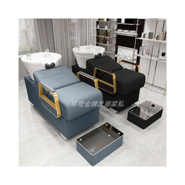 美髮店洗頭床髮廊專用半躺式陶瓷深深盆美髮店包郵發廊專用