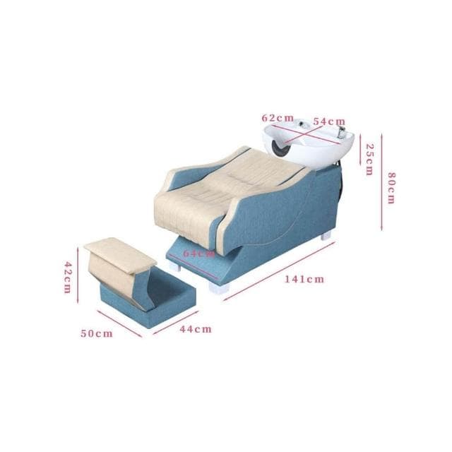 理髮店洗頭床廠家直銷洗發床美髮店髮廊專用陶瓷盆半躺式沖水床