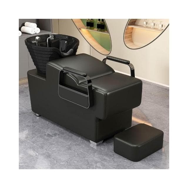 高檔陶瓷深盆洗頭床美髮理髮店專用半躺沖水床美髮店簡約紅潮髮廊