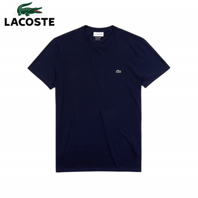 【LACOSTE】LACOSTE 鱷魚 10A/10YR 紅色 深藍 小孩上衣 童裝 圓領短袖T恤 圓領衫(10A/10YR 童裝)