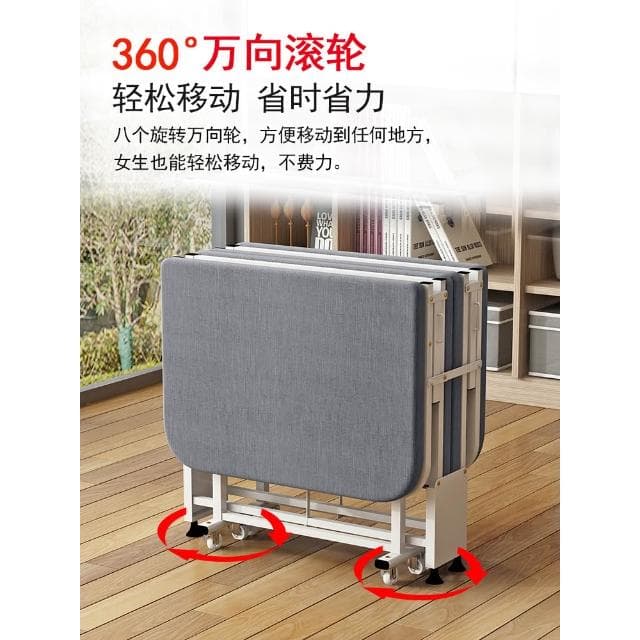 辦公室折疊床單人簡易便攜午休午睡木板床海綿陪護四折床睡覺神器