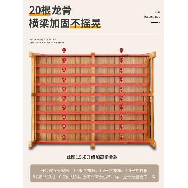 竹床折疊床單人雙人家用款成人午休簡易出租房一米二老式硬板涼床