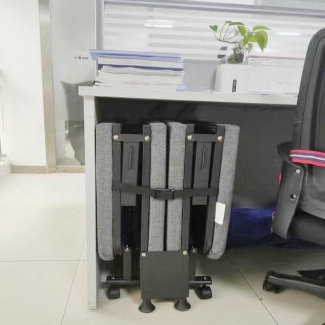 湯臣逸品加固辦公室午休床折疊床單人床四折海綿醫院陪護床品質貨