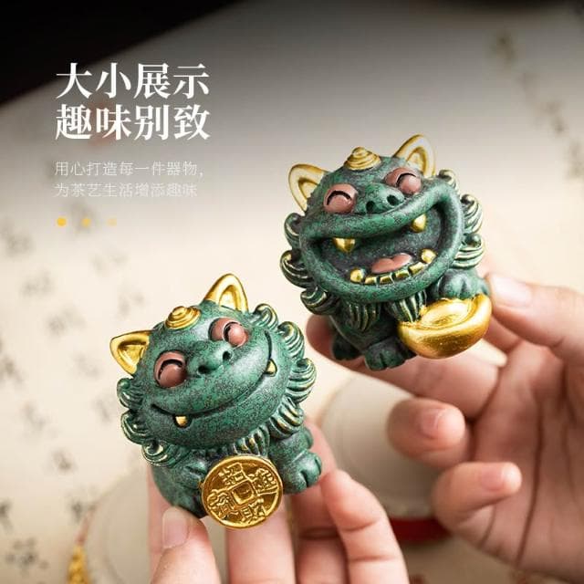 錦山堂中式貔貅招財進寶桌面裝飾擺件新年禮物中國特色禮品送老外