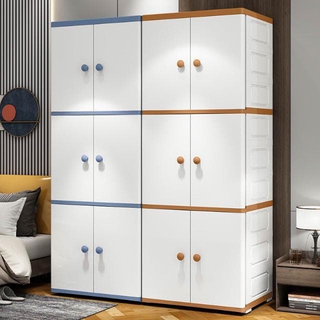 納份愛開門式收納柜玩具整理箱雜物儲物箱嬰兒童簡易衣柜家用臥室