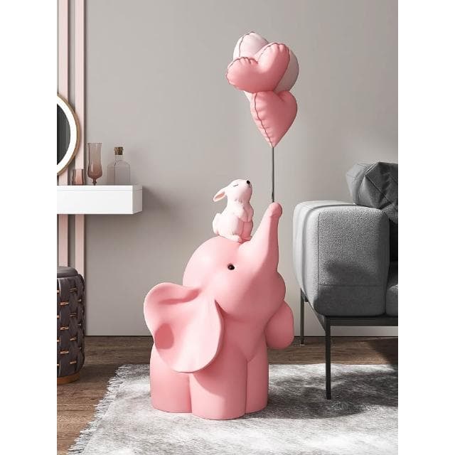 輕奢大象落地擺件結婚禮物時尚工藝品客廳玄關家居裝飾品喬遷新居