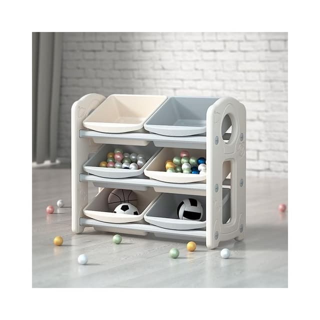 Ouniu丨兒童玩具收納架 客廳傢用置物架嬰幼兒儲物收納櫃寶寶衣物整理櫃