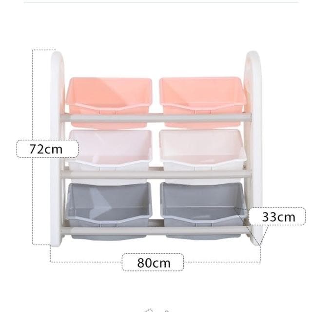 Ouniu丨兒童玩具收納架 客廳傢用置物架嬰幼兒儲物收納櫃寶寶衣物整理櫃