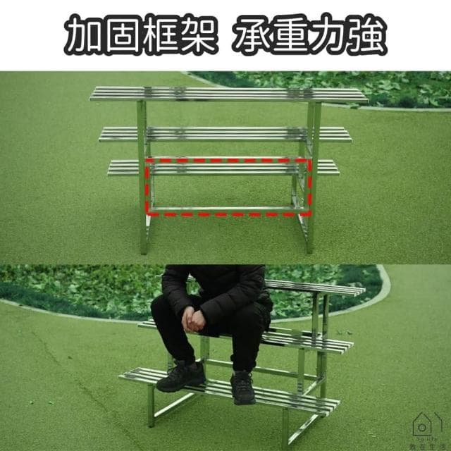 免運 🚚 不鏽鋼花架 多層階梯花架 陽臺花架 戶外花架 白鐵花架 多層花架 花盆架 植物架 盆栽架 花架 304不鏽鋼