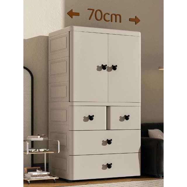 70/80cm特大加厚寶寶衣櫃嬰兒收納櫃簡易兒童衣櫥衣服整理儲物櫃