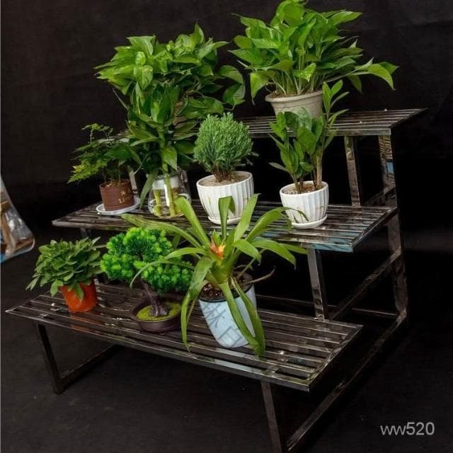 🎁品質保證🎁廠傢免運 不鏽鋼花架 多層階梯置物架 花盆 盆栽花架 花架陽臺落地式 花盆架 多肉花架 盆栽架 植物架 不鏽