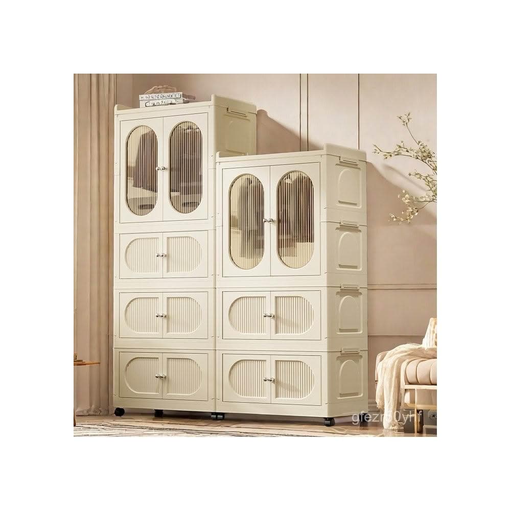 新款 免運 免安裝衣櫃 寶寶衣服收納箱 嬰兒小衣櫥 塑料收納櫃 家用衣櫥 家用零食收納櫃 多用途儲物櫃 大容量收納櫃