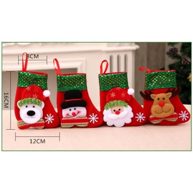 聖誕節裝飾品 禮物袋 聖誕襪子 禮物袋 耶誕老人 小襪 裝飾 耶誕節 禮品袋