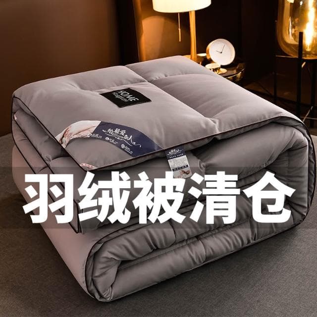 出口正品羽絨被95白鵝絨被子加厚保暖冬被單人雙人春秋被空調被芯