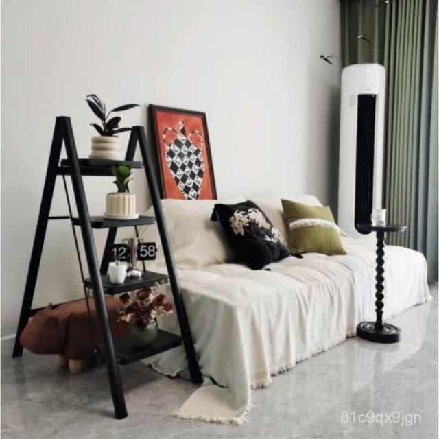 免運 可開髮票 喬遷之喜紅梯子傢用折疊伸縮加厚室內多功能樓梯凳人字梯搬傢禮物傢用梯子 三步梯 四步梯 鋼梯 兩步梯