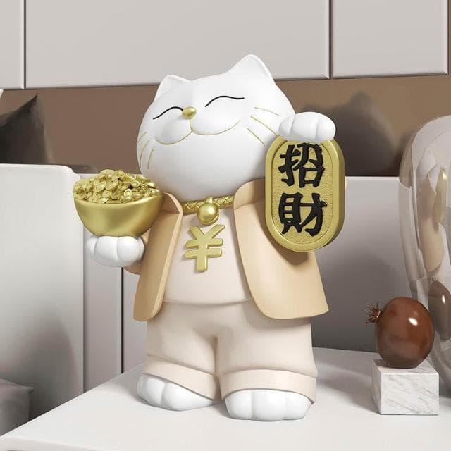 免運 招財貓擺飾 招財擺件 入厝禮物 客廳裝潢 元寶貓 喬遷之喜禮品 客廳擺飾 開業禮物 開店禮物 交換禮物