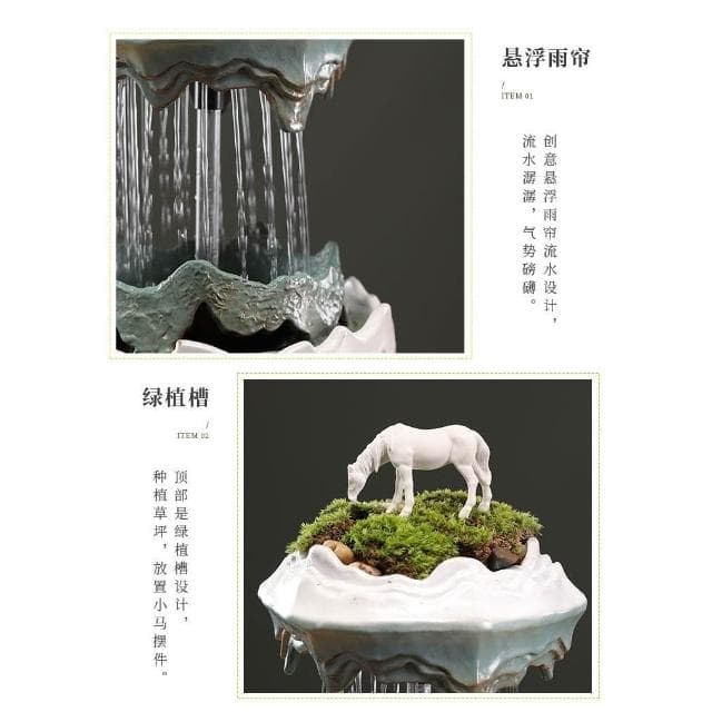 流水擺件 流水聚寶盆 招財擺飾 風水擺件 玄關擺飾 流水盆 開運 風水 開店 喬遷 禮物