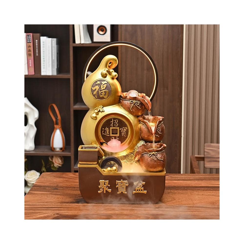 聚寶盆 葫蘆 招財流水擺件 流水盆 招財擺飾 招財流水盆 流水聚寶盆 流水擺件 開運 招財擺飾 入厝禮物 開幕送禮