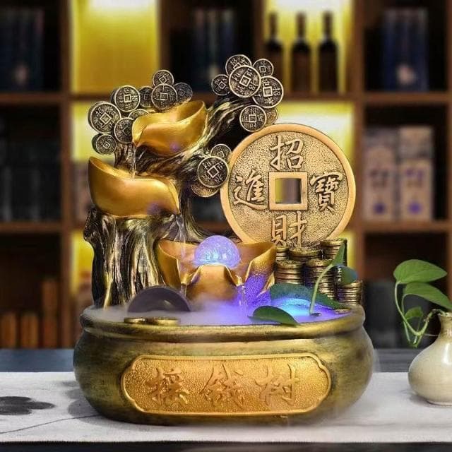 聚寶盆 搖錢樹 發財樹 風水輪 流水盆 招財擺飾 招財流水盆 流水聚寶盆 流水擺件 開運 招財擺飾 入厝禮物 開幕送禮