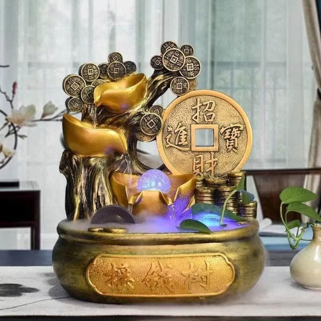 聚寶盆 搖錢樹 發財樹 風水輪 流水盆 招財擺飾 招財流水盆 流水聚寶盆 流水擺件 開運 招財擺飾 入厝禮物 開幕送禮