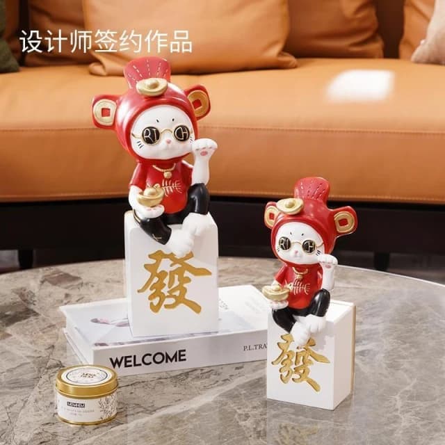 招財貓 招財擺件 客廳擺飾 招財擺飾 櫃檯擺飾 玄關擺飾 居家裝飾 開業 開幕 開店賀禮 喬遷 禮物