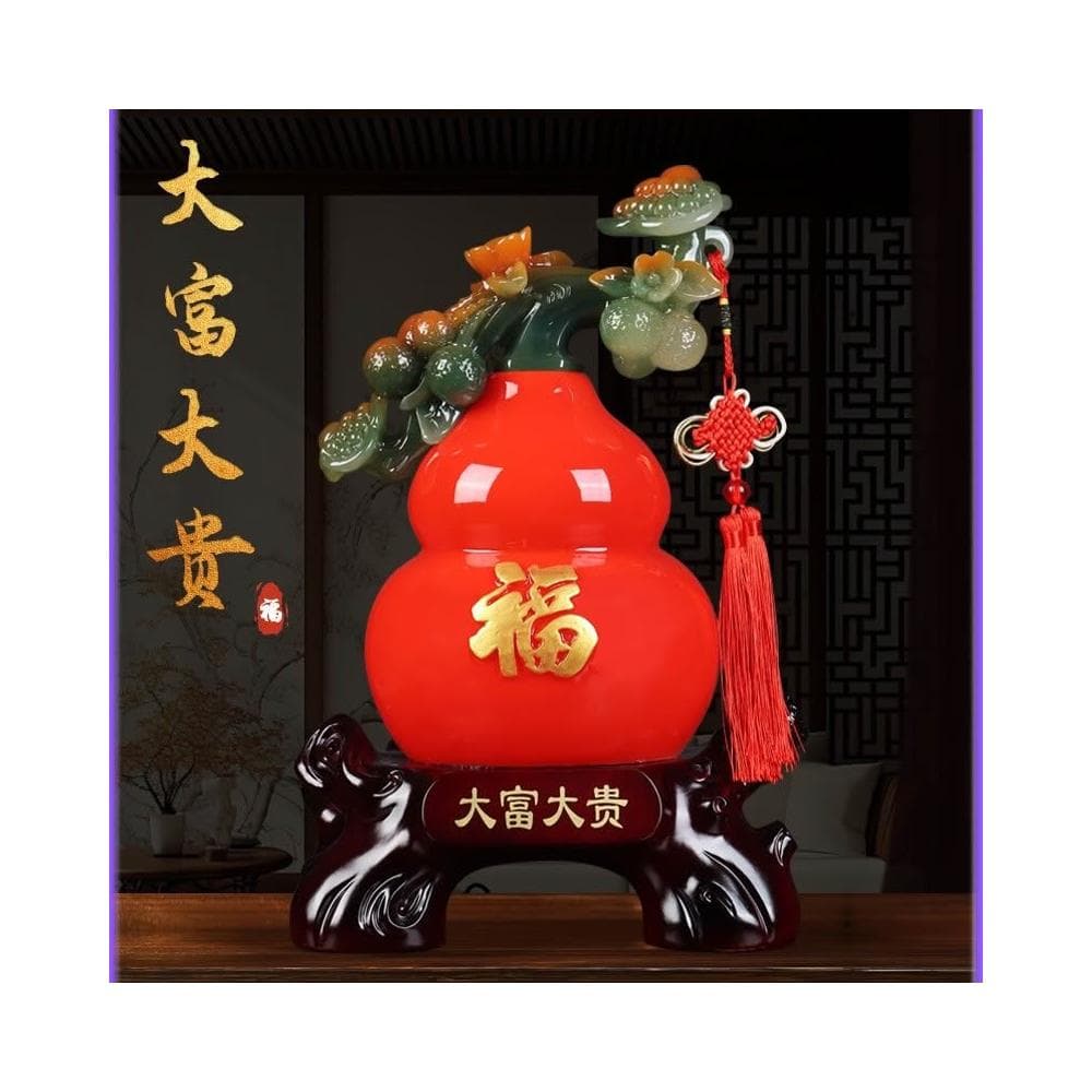 招財玉葫蘆擺件 葫蘆 葫蘆擺件 開業送禮 開店送禮 入厝禮物 招財 客廳擺飾 喬遷酒櫃電視櫃鞋櫃新居玄關禮品工藝品擺件