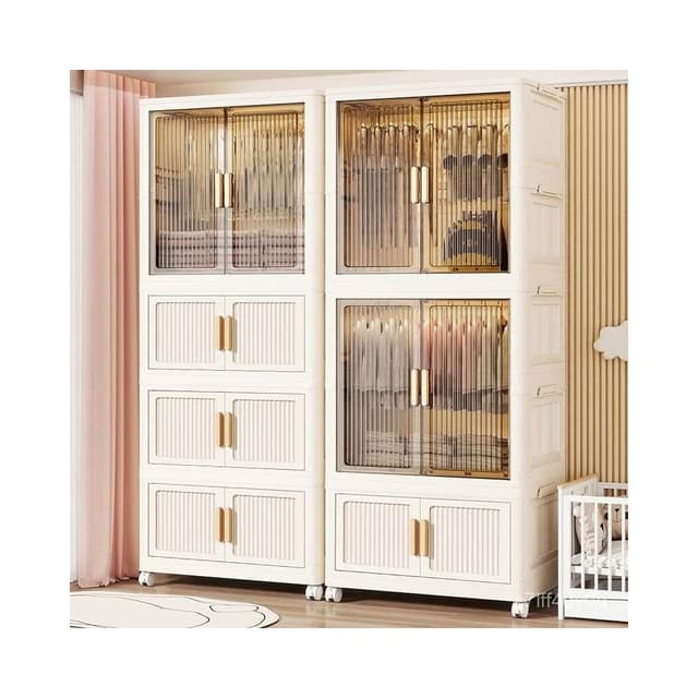 免安裝兒童衣櫃 寶寶衣服收納櫃 嬰兒小衣櫥多層塑料家用整理儲物櫃