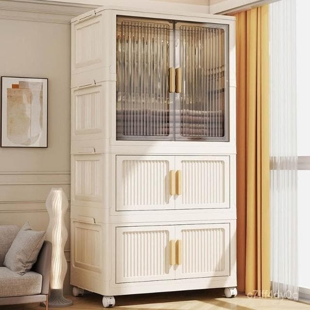 免安裝兒童衣櫃 寶寶衣服收納櫃 嬰兒小衣櫥多層塑料家用整理儲物櫃