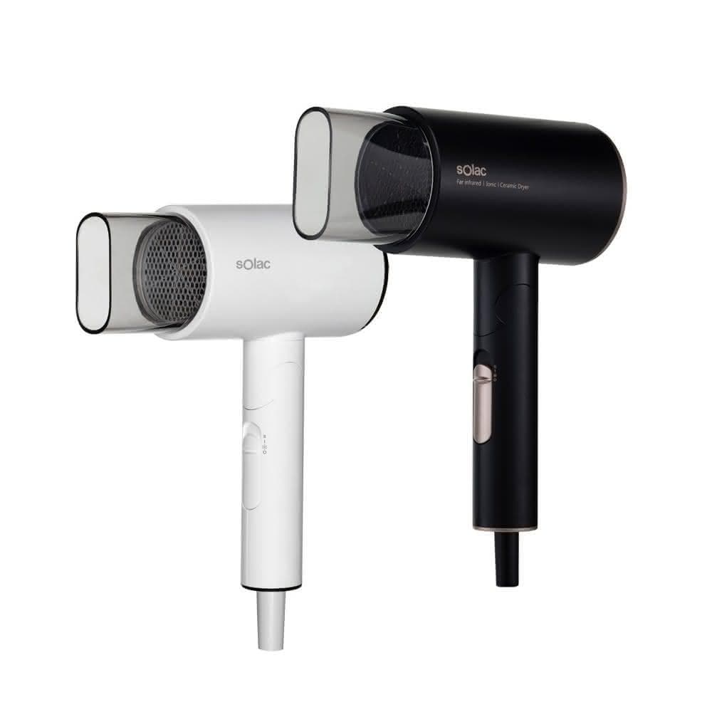 【SOLAC】輕巧大風量可折疉負離子吹風機 SHD-208 兩色可選 SHD-208W/SHD-208B