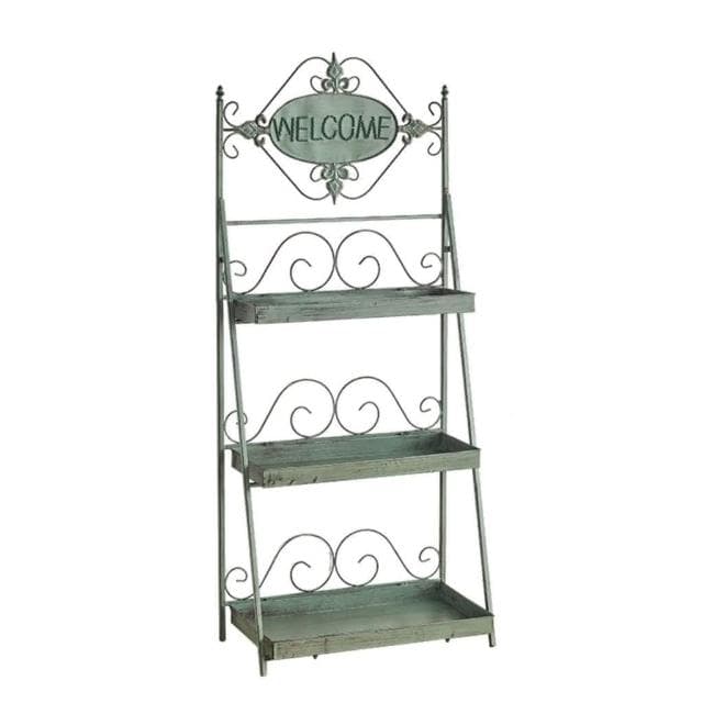 🎉特價下殺 花架 陽臺花架 落地架 花園複古花架做舊多層多肉架陽臺置物架鐵藝客廳落地式折疊綠蘿盆 植物花架 盆栽架