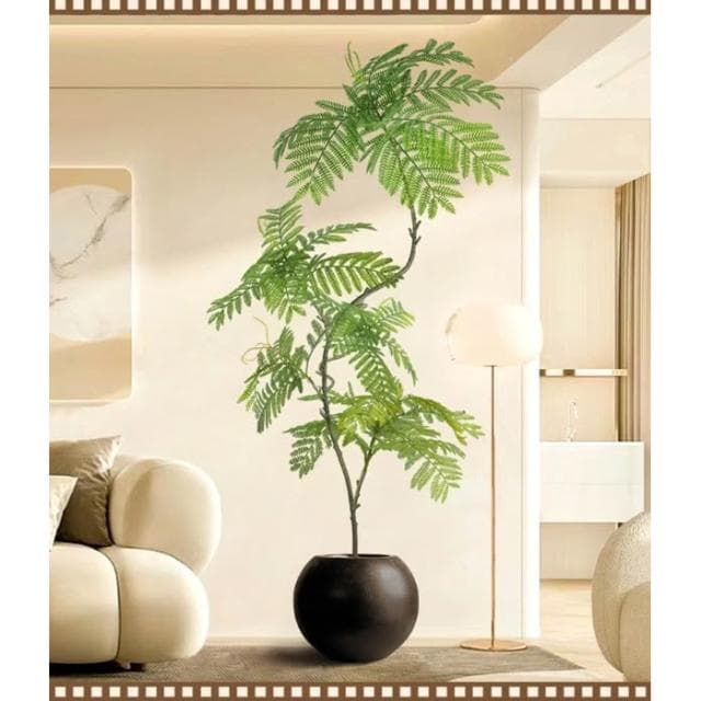 藍花楹仿真綠植高端室內客廳門店網紅ins風裝飾大型落地盆栽仿生 盆栽 居傢裝飾 仿真植物 人造樹 假樹 假植物