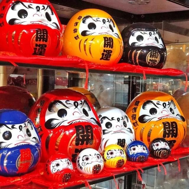 開業創意禮物日式壽司店鋪裝飾擺件開運招財達摩陶瓷存錢罐大容量