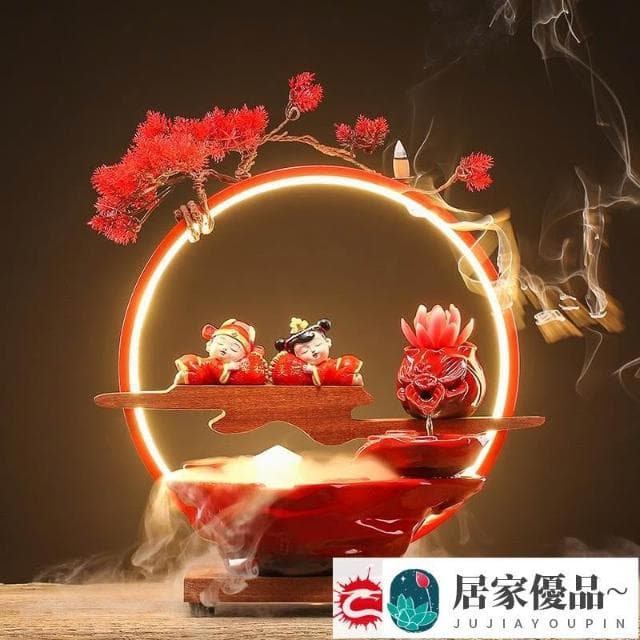 特價擺件流水擺件結婚禮物新婚送新人一對創意閨蜜情人節禮品陶瓷婚慶中式