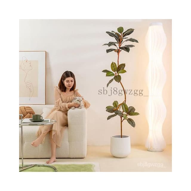 免運費 仿真綠植橡皮樹室內客廳落地裝飾擺件網紅高端大型假植物落地盆栽