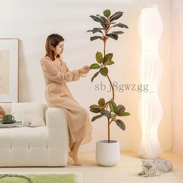免運費 仿真綠植橡皮樹室內客廳落地裝飾擺件網紅高端大型假植物落地盆栽