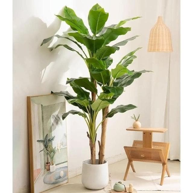 仿真綠植假盆栽裝飾室內大型仿真植物造景芭蕉葉客廳網紅落地式