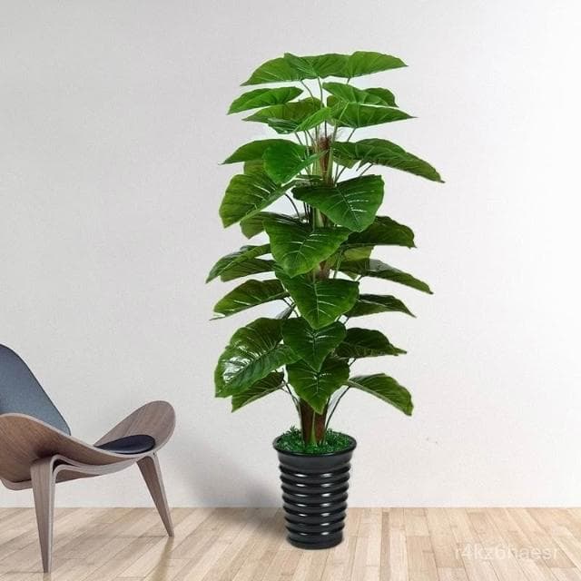 可開發票 假樹滴水觀音綠植仿真植物落地盆栽大型客廳盆景假花裝飾塑料花藝