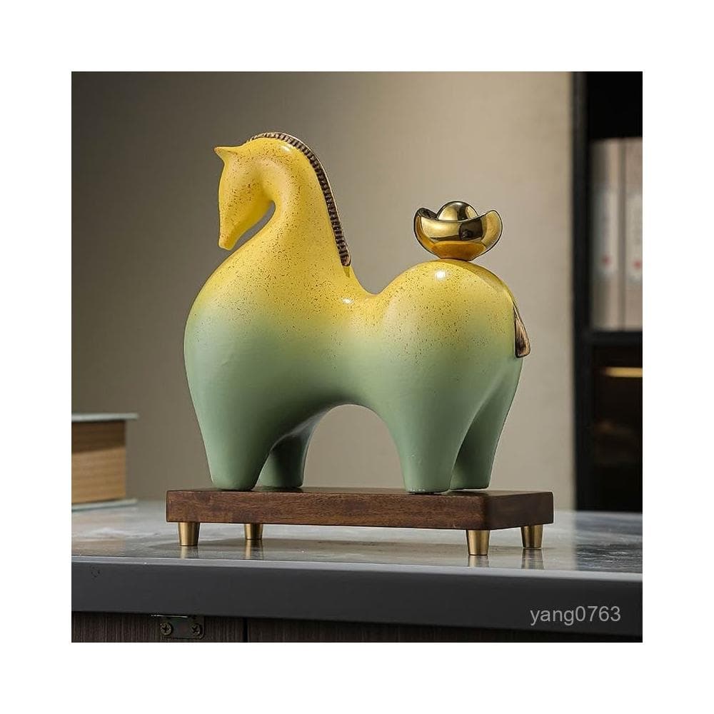 熱銷 馬上有錢擺件新中式客廳博古架酒櫃裝飾品辦公室擺設開業喬遷禮物 入厝禮物 招財 招財擺飾 馬上有錢 玄關 喬遷禮物