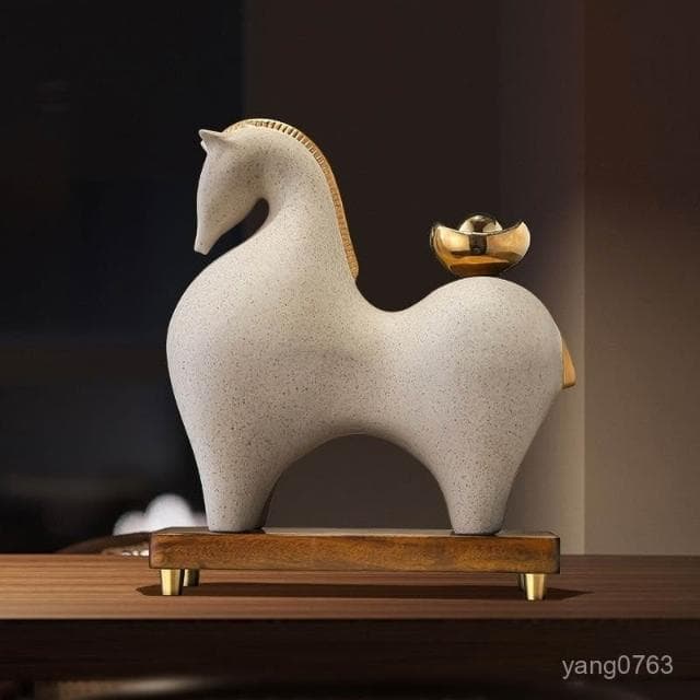 熱銷 馬上有錢擺件新中式客廳博古架酒櫃裝飾品辦公室擺設開業喬遷禮物 入厝禮物 招財 招財擺飾 馬上有錢 玄關 喬遷禮物